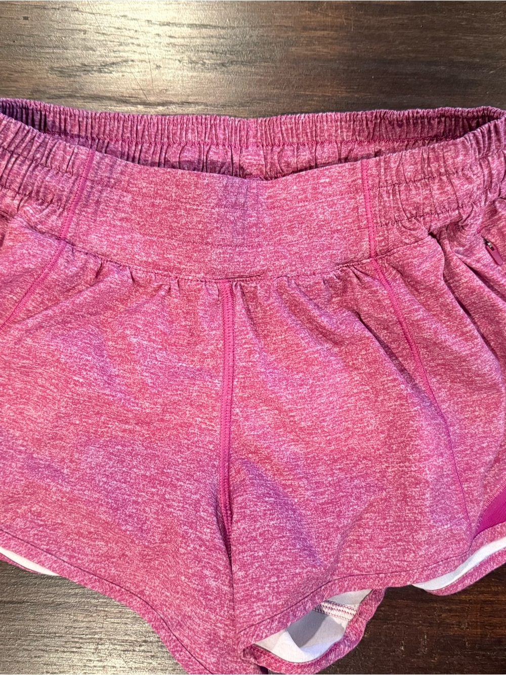 Lululemon Hotty Hot Dark Pink Workout Shorts, size 2